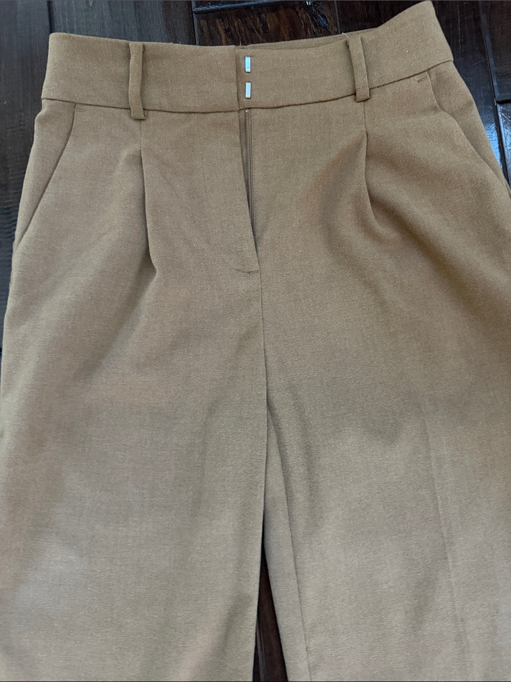 LOFT Woman’s Camel/Tan the Peyton Trouser Dress Pant size 00-petite - Picture 5 of 5
